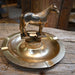 Vintage Metal Horse Ash tray or Coin Dish Collectibles Teskey's