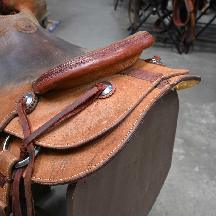 16" USED JEFF SMITH COWBOY SADDLE