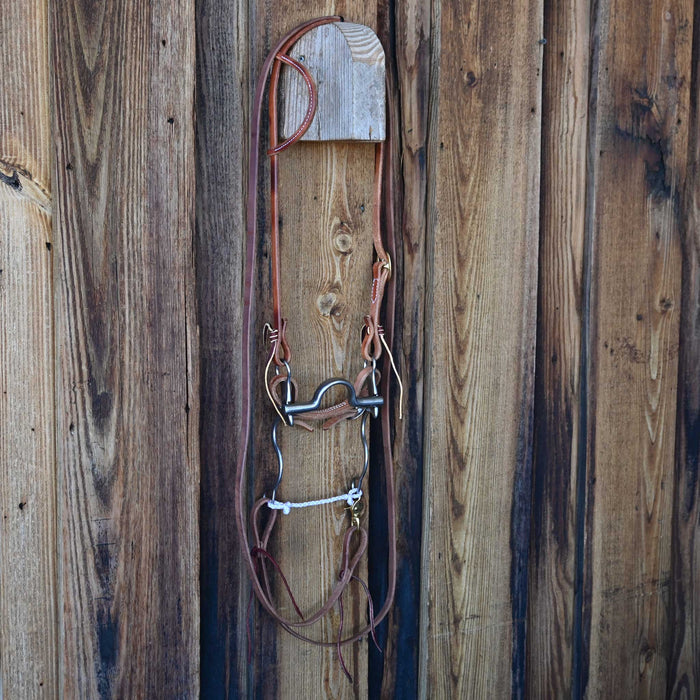 Roy Solid Port Bridle Rig w/Single Ear Headstall