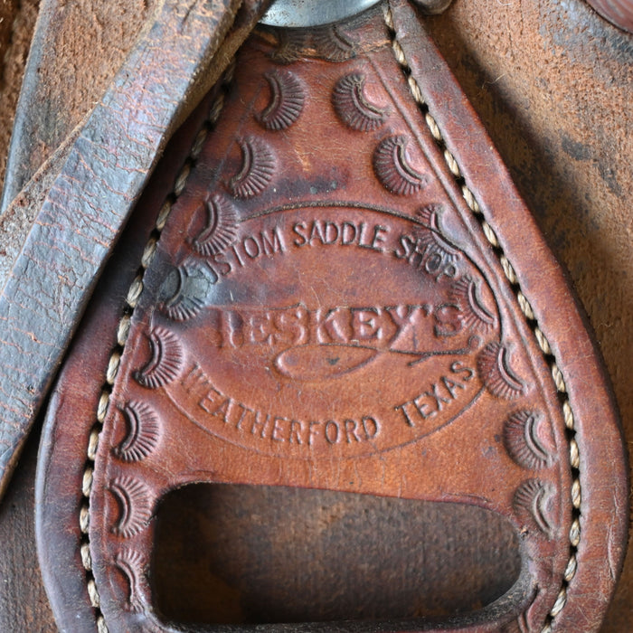 15" USED TESKEY'S RANCH SADDLE