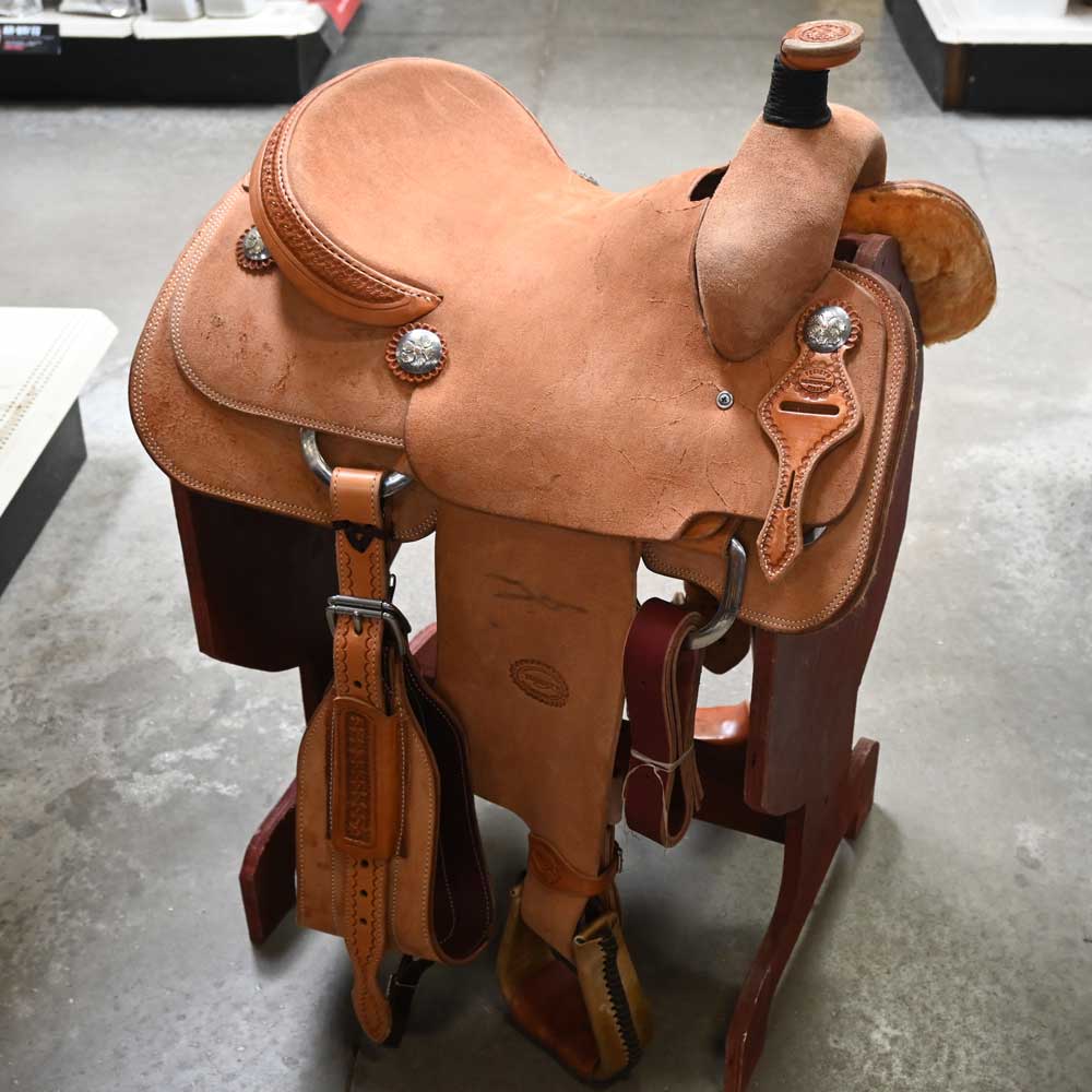 15" TESKEY'S ROPING SADDLE Saddles TESKEY'S SADDLERY LLC