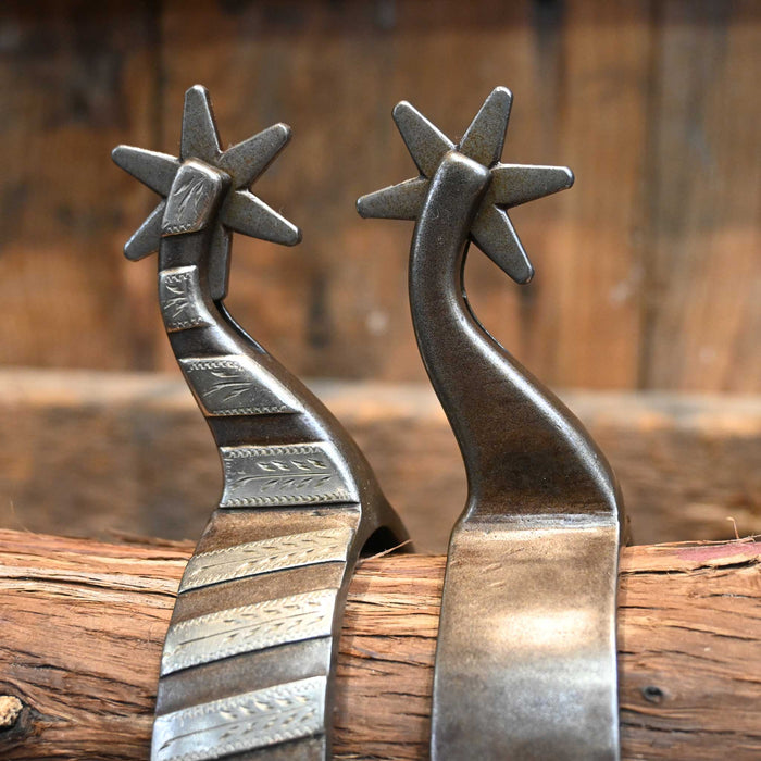 Josh Ownbey Silver Mounted 6pt. Spurs