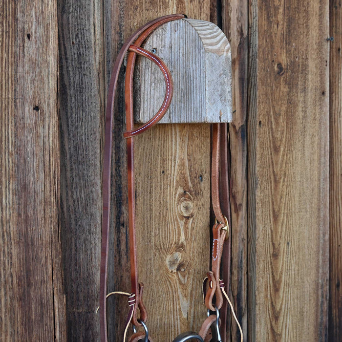 Roy Solid Port Bridle Rig w/Single Ear Headstall