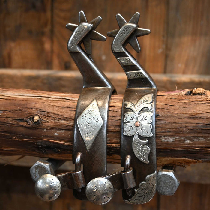 Jason Jarvis #517 Silver Mounted 6pt. Spurs Tack - Spurs Jason Jarvis