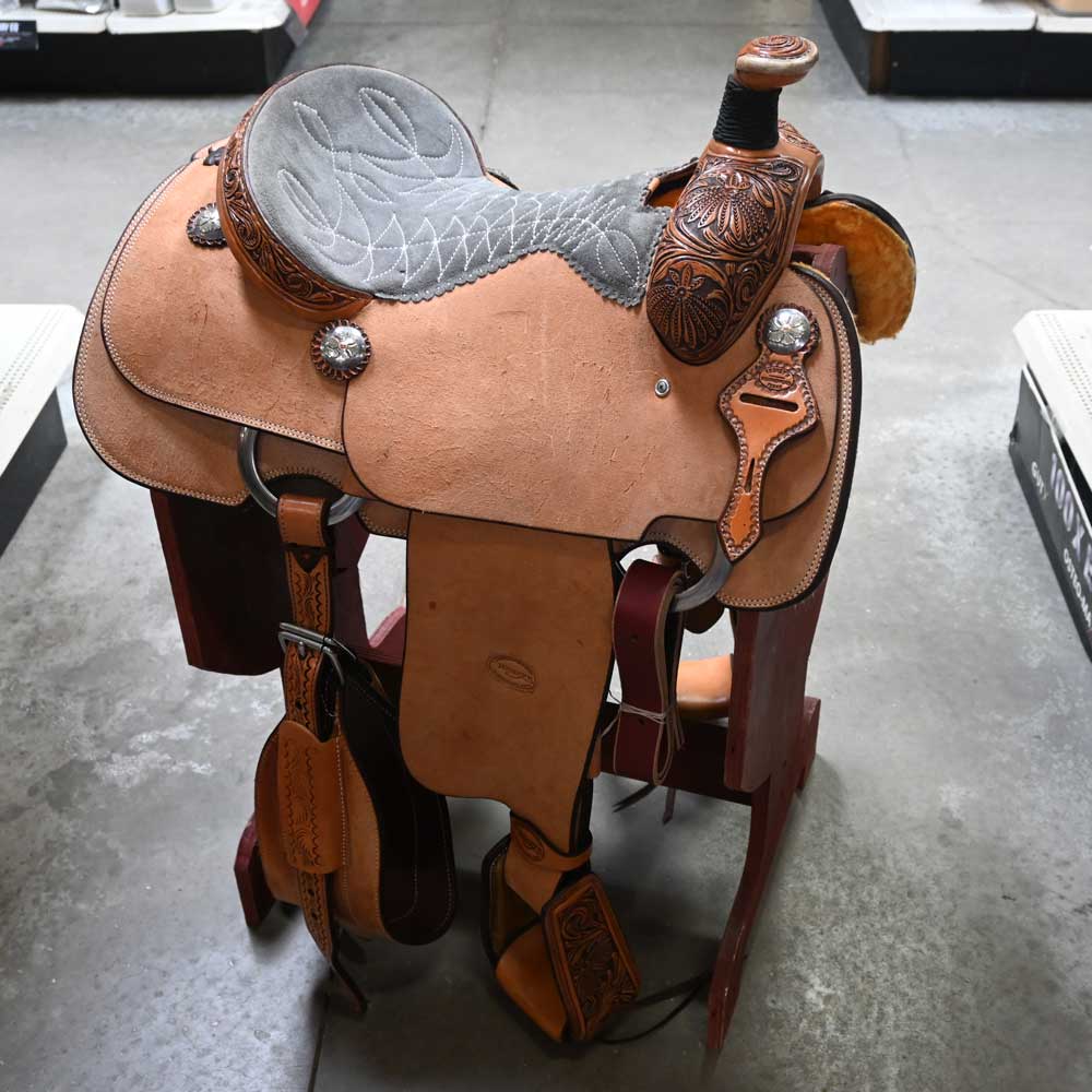 15" TESKEY'S ROPING SADDLE Saddles TESKEY'S SADDLERY LLC