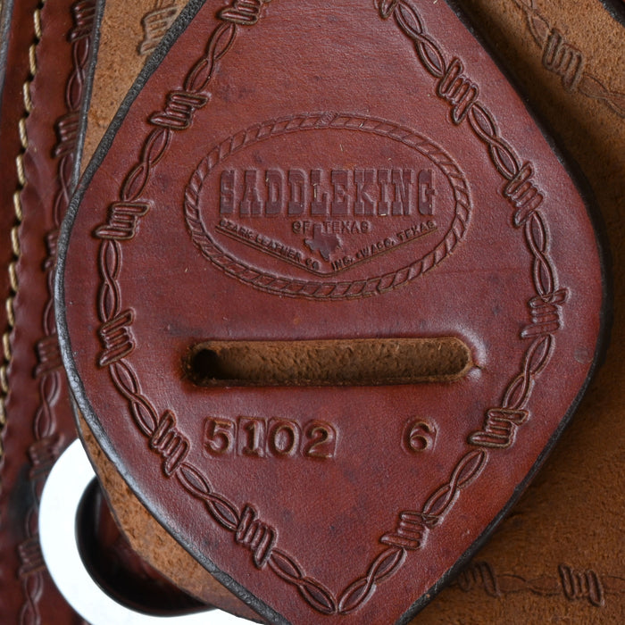 15.5" USED SADDLE KING OF TEXAS RANCH CUTTER SADDLE