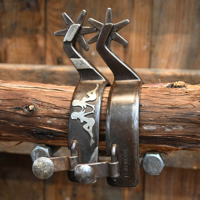 Bejay Wright Silver Mounted 6pt. Spurs