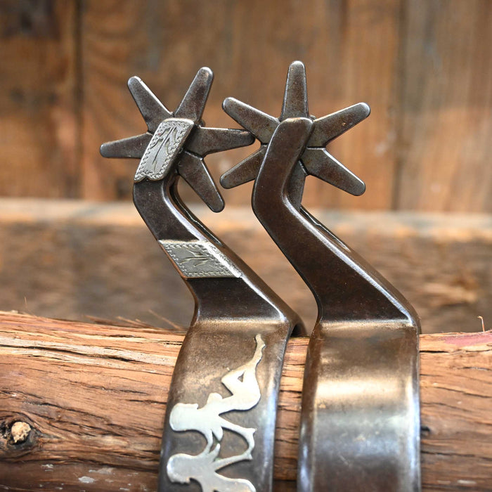 Bejay Wright Silver Mounted 6pt. Spurs