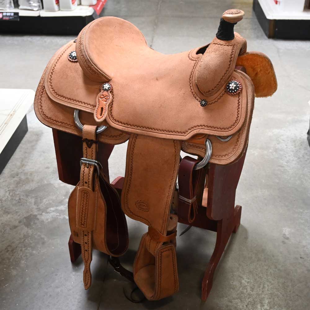 16" PATRICK SMITH ROPING SADDLE Saddles Patrick Smith