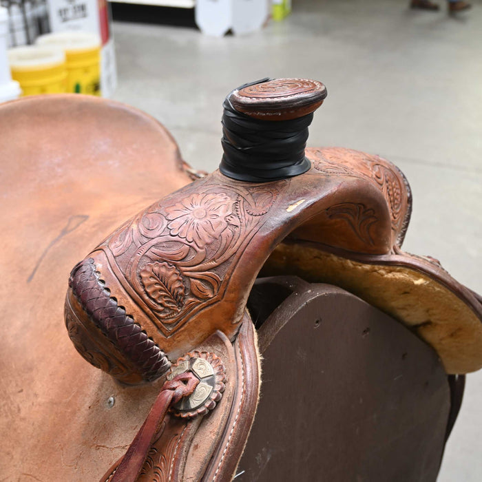 15.5" USED JEFF SMITH RANCH SADDLE