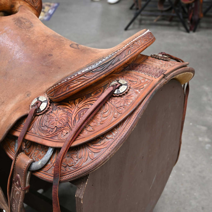 15.5" USED JEFF SMITH RANCH SADDLE