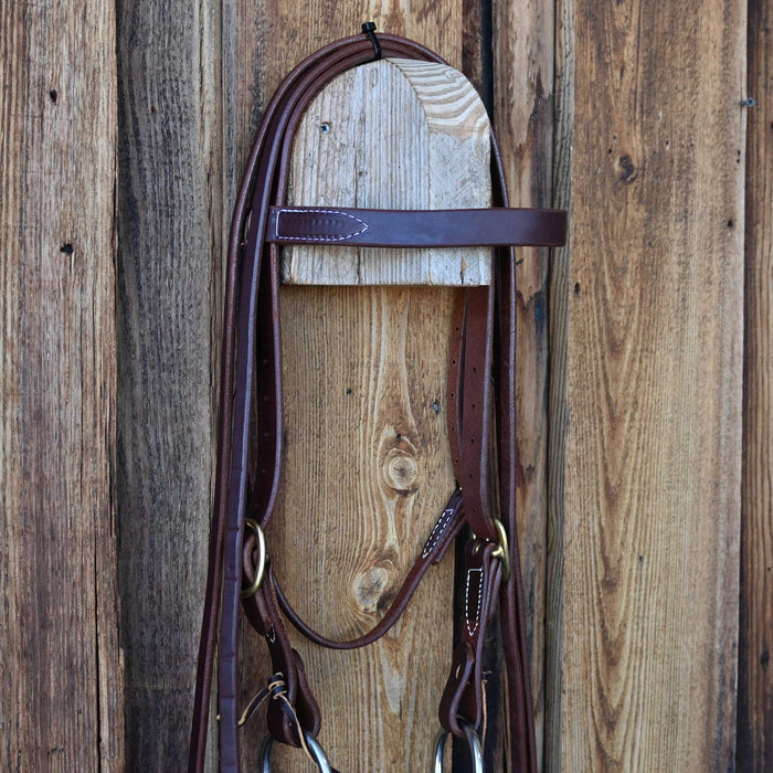 Cow Horse Supply DL Twist Snaffle Bridle Rig w/All New Leather