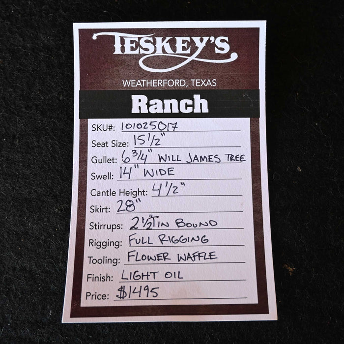 15.5" TESKEY'S RANCH SADDLE