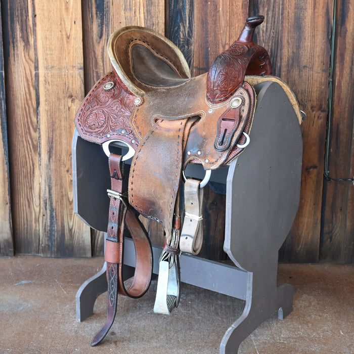 15" USED CORRIENTE BARREL SADDLE