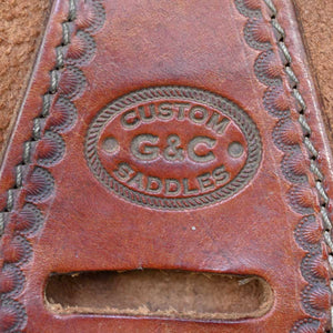 15" USED G&C CUSTOM ROPING SADDLE