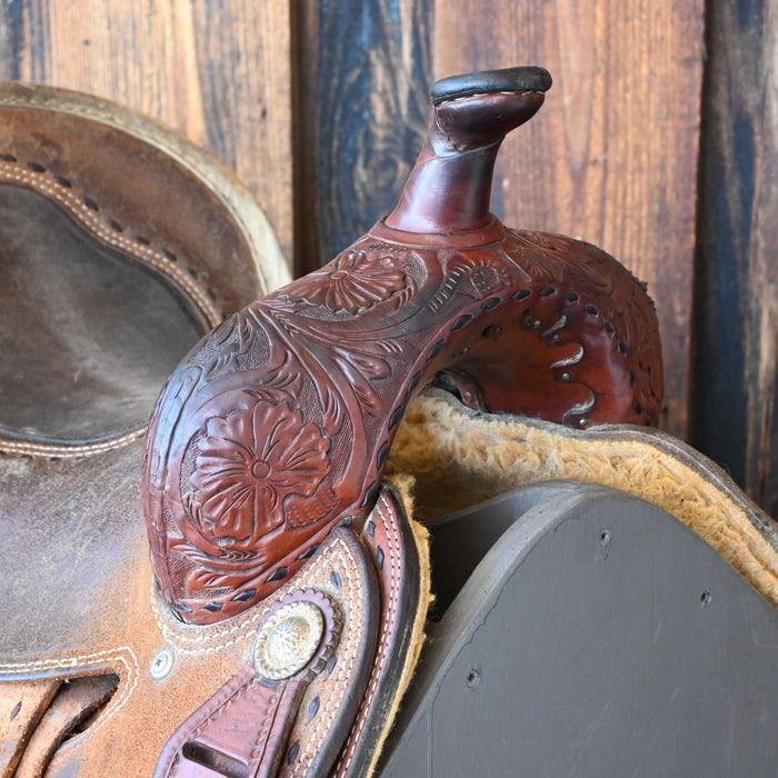 15" USED CORRIENTE BARREL SADDLE