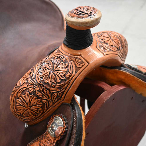 13.5" TESKEY'S ROPING SADDLE Saddles - New Teskey's Saddlery
