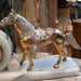 Vintage Horse Clock on Marble Base Collectibles MISC