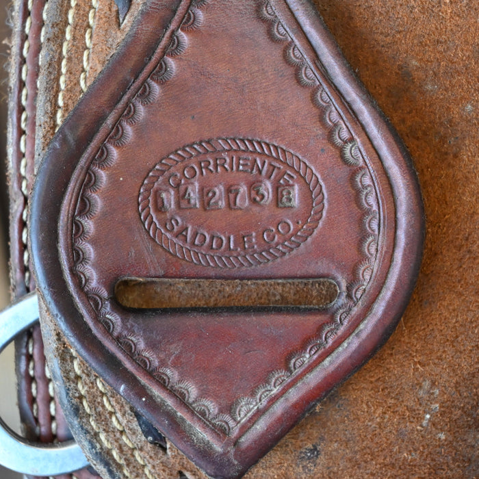 15" USED CORRIENTE BARREL SADDLE