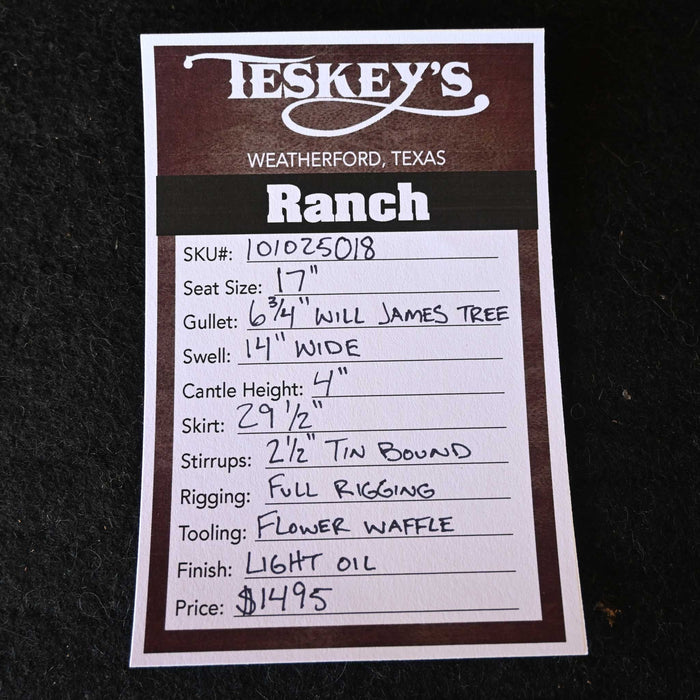 17" TESKEY'S RANCH SADDLE