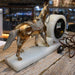 Vintage Horse Clock on Marble Base Collectibles MISC
