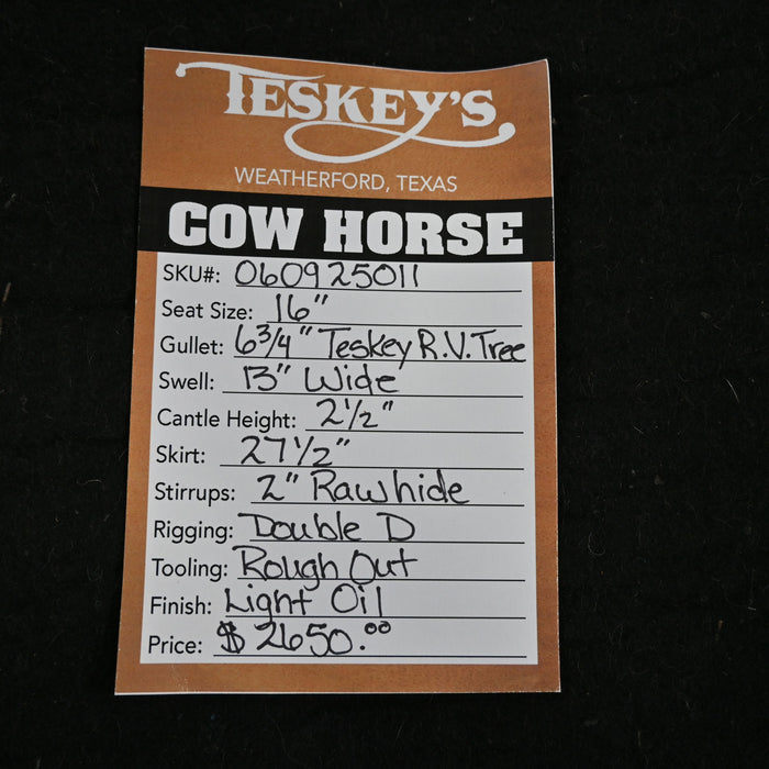 16" TESKEY'S RANCH VERSATILITY SADDLE Saddles - New Teskey's Saddlery
