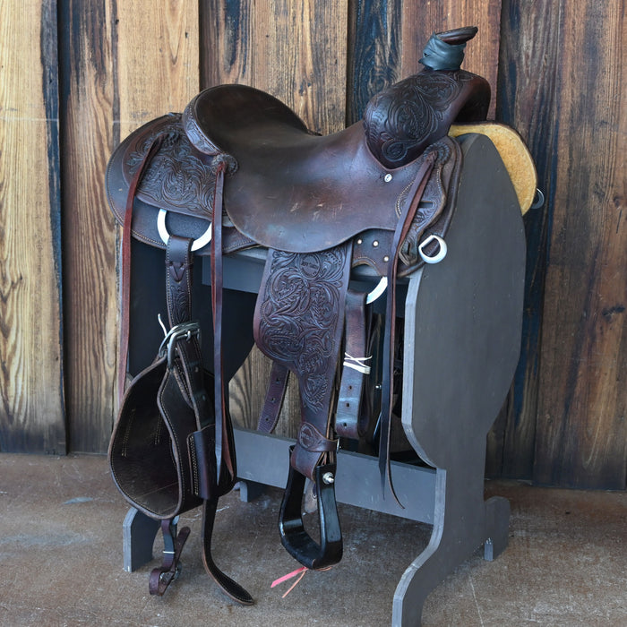 15" USED JEFF SMITH RANCH SADDLE
