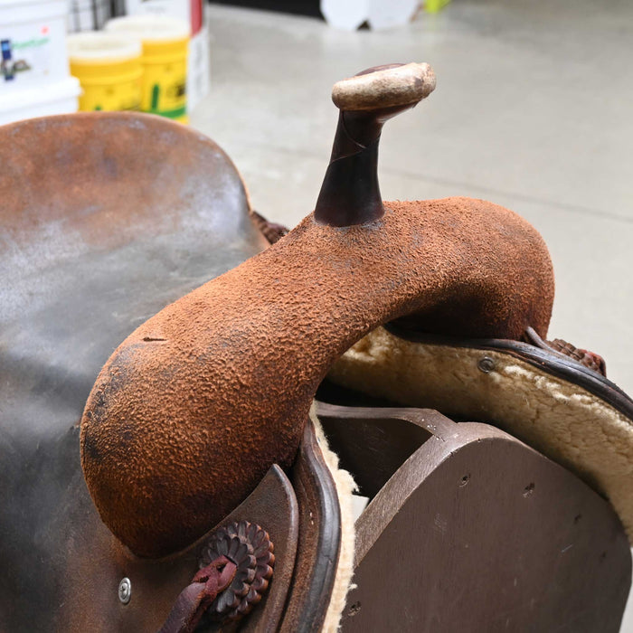 15.5" USED JEFF SMITH CUTTING SADDLE