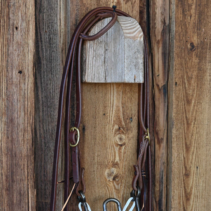 Jim Edwards Solid Port Bridle Rig w/All New Leather