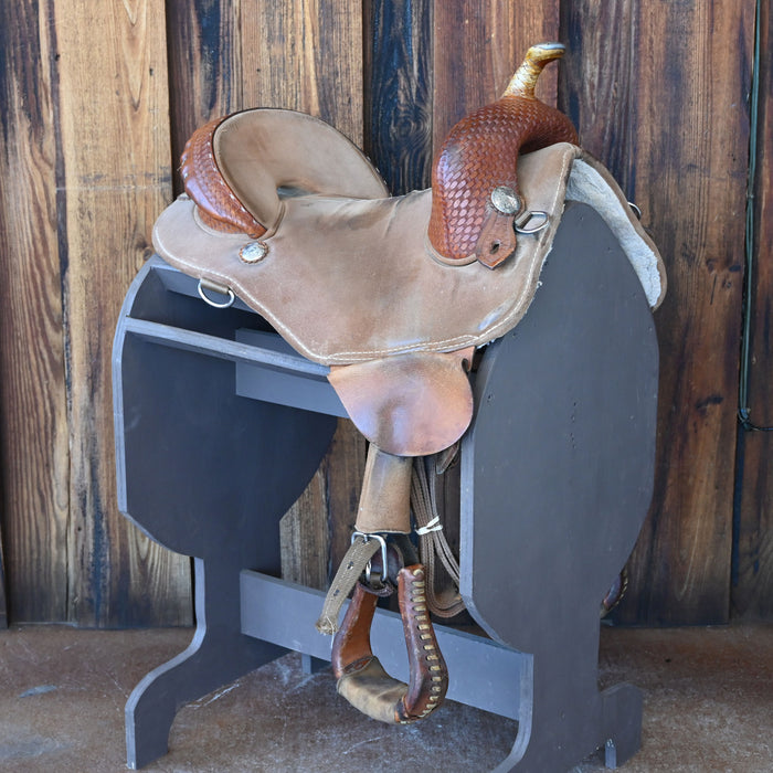 14.5" USED GENUINE SPORT TREELESS BARREL SADDLE