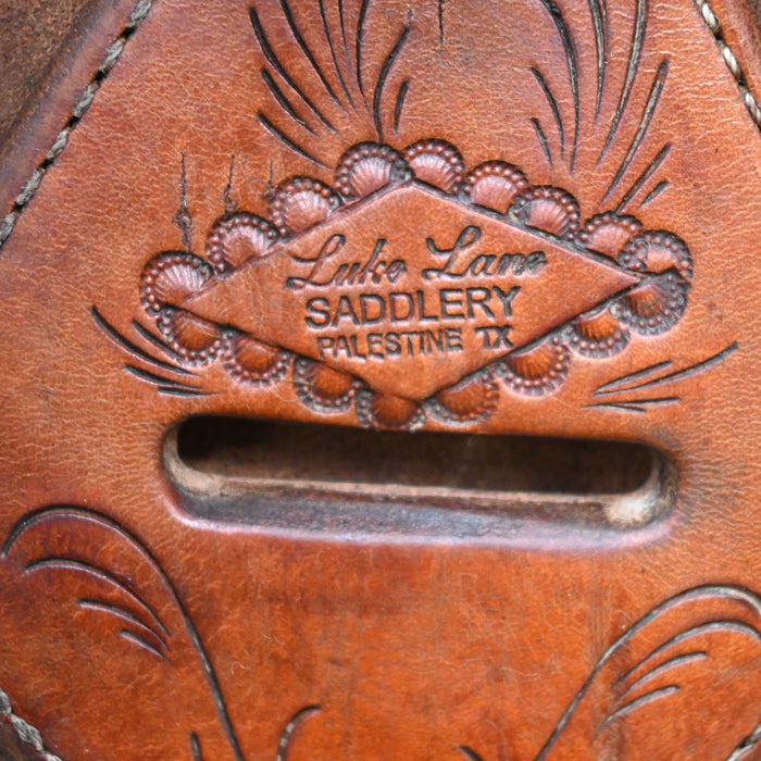 15.5" USED LUKE LANE RANCH CUTTER SADDLE