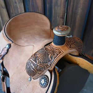 15.5" PATRICK SMITH ROPING SADDLE Saddles Patrick Smith   