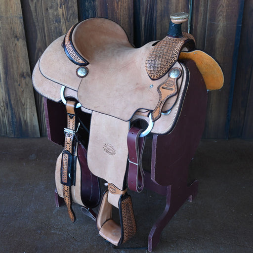 15.5" TESKEY'S TEAM ROPING SADDLE Saddles - New Teskey's Saddlery
