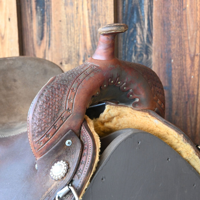 13.5" USED THREE FORKS BARREL SADDLE