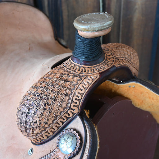 15.5" TESKEY'S TEAM ROPING SADDLE Saddles - New Teskey's Saddlery