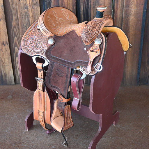 12.5" TESKEY'S YOUTH ROPING SADDLE Saddles - New Teskey's Saddlery