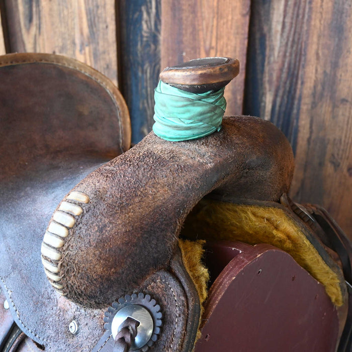 13.5" USED HEART OF TEXAS RANCH SADDLE