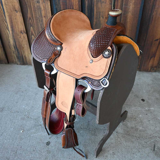 12.5" PATRICK SMITH YOUTH TEAM ROPING SADDLE Saddles - New Patrick Smith