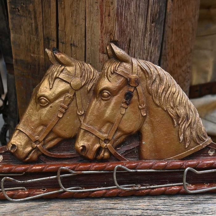 Vintage Horse Head Tie Rack Collectibles MISC