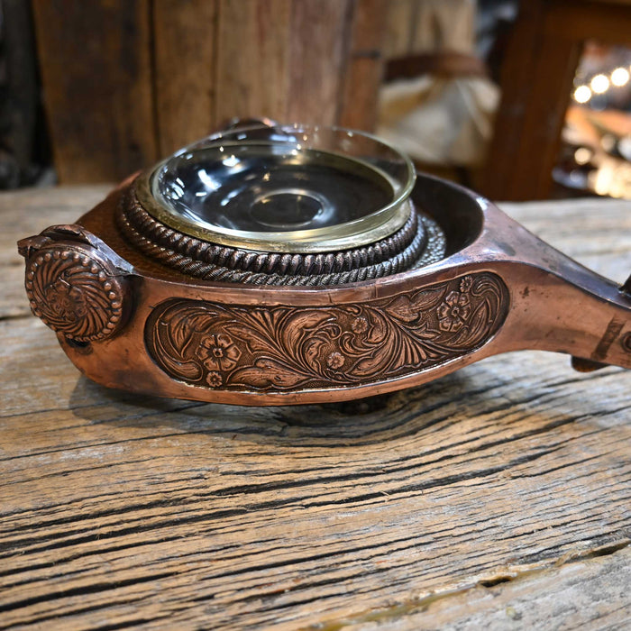 Vintage Spur Ashtray w/original Glass Collectibles MISC