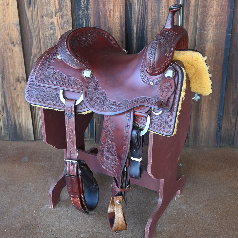 16.5" USED TESKEY'S PRO CUTTER SADDLE Saddles - Used Teskey's Saddlery