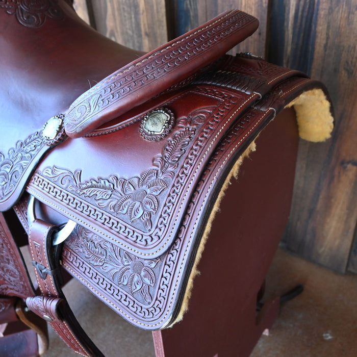 16.5" USED TESKEY'S PRO CUTTER SADDLE Saddles - Used Teskey's Saddlery