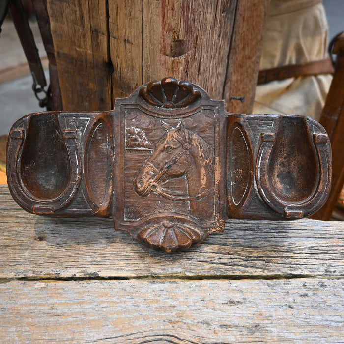 Vintage Syroco Wood Horse Tray Collectibles MISC