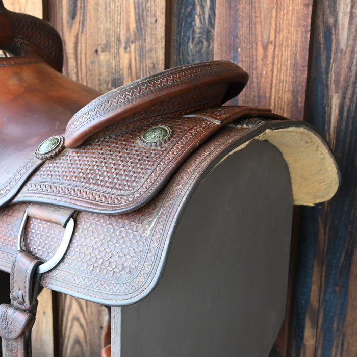 16.5" USED J&S CUTTING SADDLE Saddles - Used J&S Saddlery