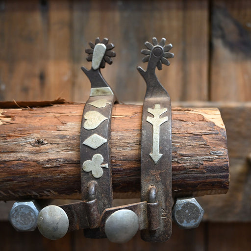 JK Silver Mounted 10pt Spurs Tack - Spurs JK