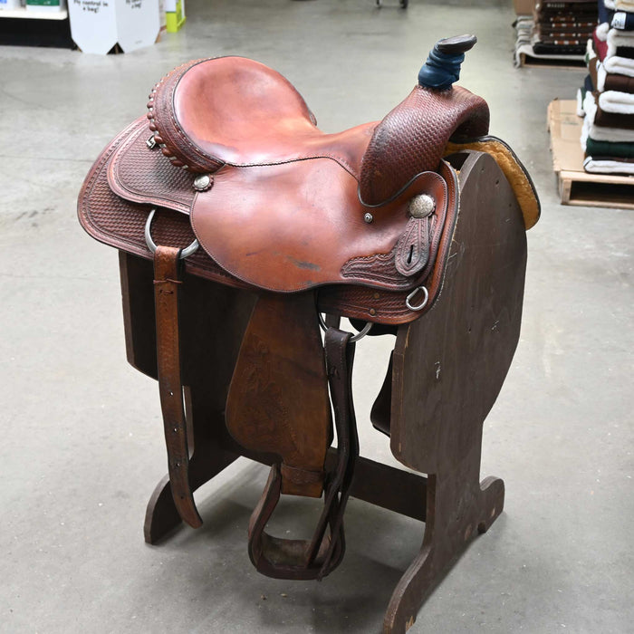 15.5" USED CIRCLE Y TEAM PENNING SADDLE