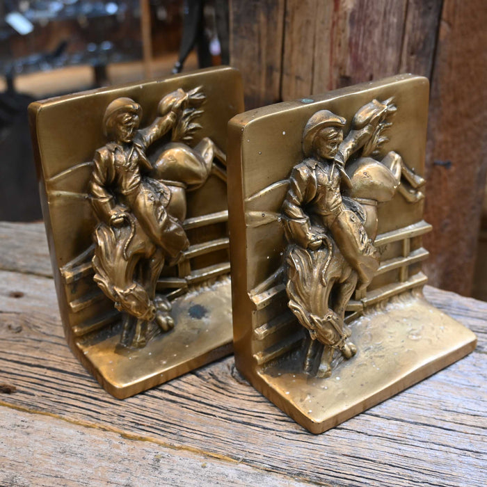 Vintage Buckin' Horse Bookends Collectibles W Victor