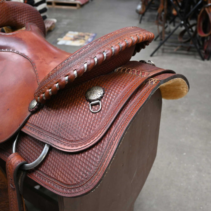 15.5" USED CIRCLE Y TEAM PENNING SADDLE
