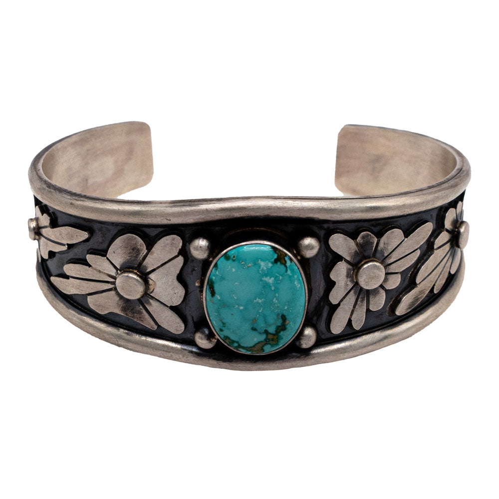 Marco Begay Fox Turquoise Cuff WOMEN - Accessories - Jewelry - Bracelets Sunwest Silver
