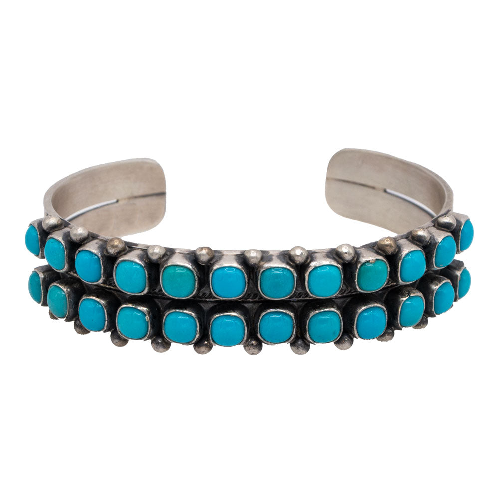 Paul Livingston Double Row Kingman Cuff WOMEN - Accessories - Jewelry - Bracelets Sunwest Silver